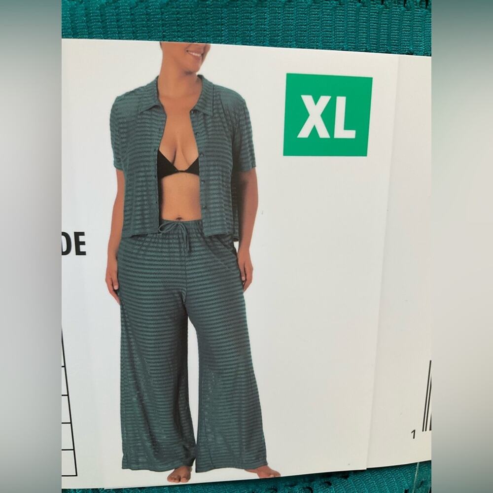Hurley Women's Swimwear Cover Up Set Green Size XL NWT - Picture 4 of 8